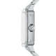 Reloj Fosil Rectangular Reloj Fossil Crosby de Acero Inoxidable con Esfera Azul y Fecha | Lider