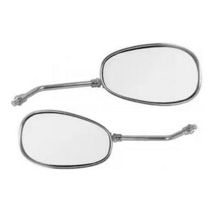 Genérico - Espejos Para Moto Chopper / Custom / Scrambler Negro