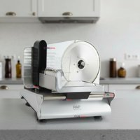 Rebanadora Cortadora Fiambre Carne Eléctrica Raf Color Plateado