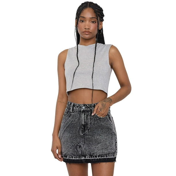 Polera Mujer Sin Mangas Crop Girs Melange Corona