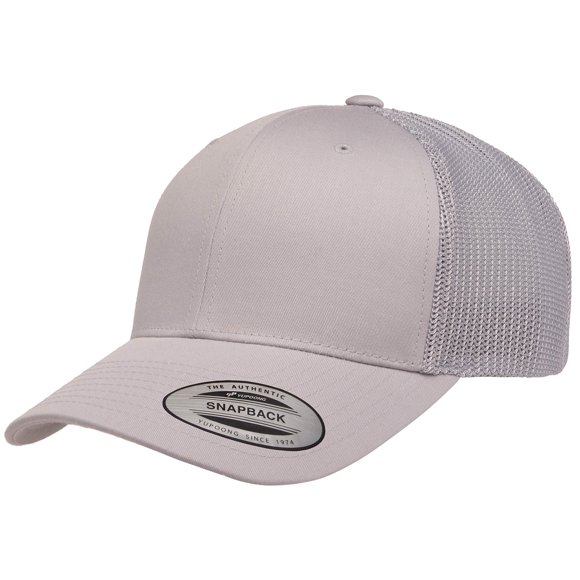 Gorra Yupoong YP Classics Retro Trucker Plateada Talla Única
