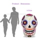 thumbnail image 4 of Calaveras inflables de azúcar VIKIMORA de 1,2 m para decoración de Halloween, 4 of 9