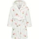 thumbnail image 1 of Girls Hooded Bathrobe Strawberry Pattern Flannel Soft Warm Pockets Belt Robe Pyjamas Sleepwear Kids Spring Clothes, 1 of 3