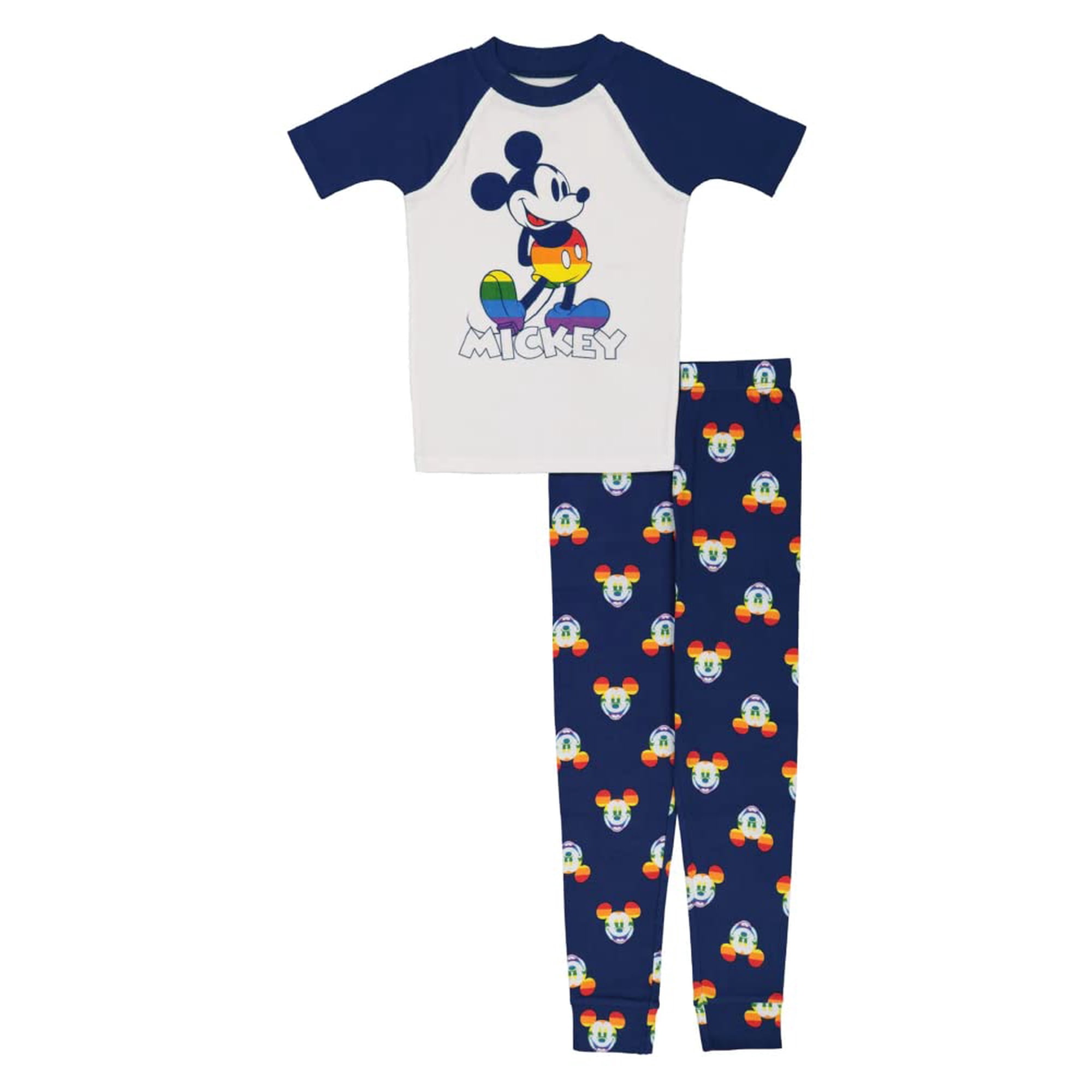 Conjunto De Pijama De Algodón Disney Para Niños Mickey 2 Piezas Talla 10