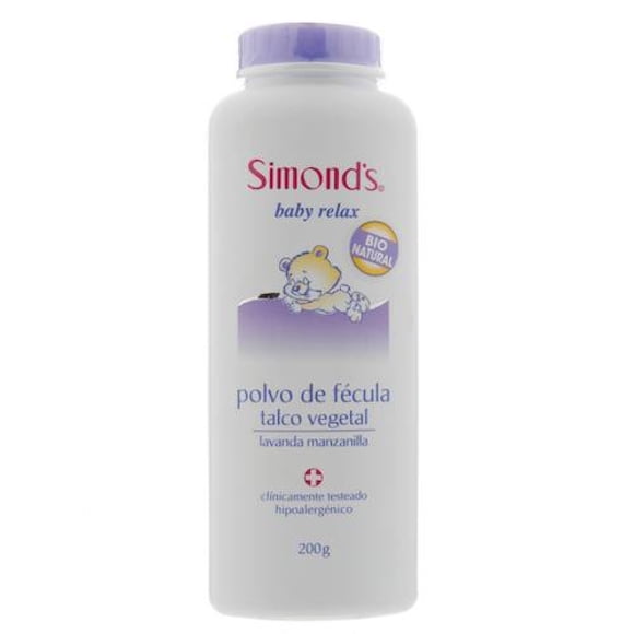 Talco Polvo Vegetal de Fécula, 200 g