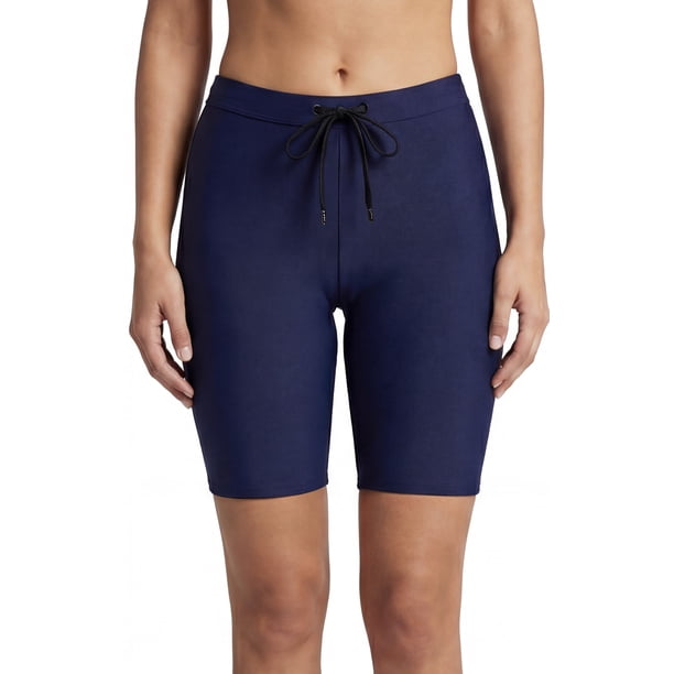 Traje de baño calza biker básica azul marino