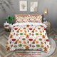 thumbnail image 1 of x235 Bed Sheets-piece Christmas Cute Gingerbread Man Pattern Print ( duvet cover pillowcases, no core) Comfortable Bedding Set 3-Piece Bedding Set (1 Duvet Cover + 2 Pillow Shams) nj235, 1 of 5