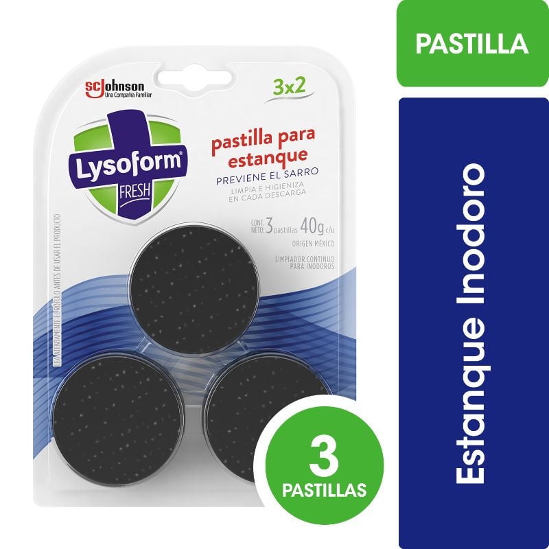 Pastilla Para Estanque Inodoro. 3 Un Lysoform