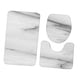 thumbnail image 1 of Juego De Inodoro De Tres Piezas, Alfombras De Baño Suaves Y Cómodas, Alfombra Para Suelo De Inodoro, Gris Claro, 1 of 5