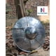 thumbnail image 5 of Escudo NauticalMart de 30 cm, acero de calibre 14, para LARP y cosplay, 5 of 7