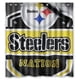 thumbnail image 1 of Cortina de ducha de los Pittsburgh Steelers, juego de cortina de baño con ganchos, tamaño 66 x 72 pulgadas, 1 of 3