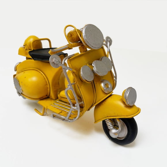 Moto A Escala Tipo Vespa Decoración Vintage En Fierro