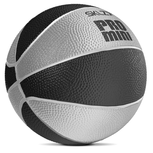Miniaro de baloncesto SKLZ Pro de 5 pulgadas de espuma, color negro y plateado