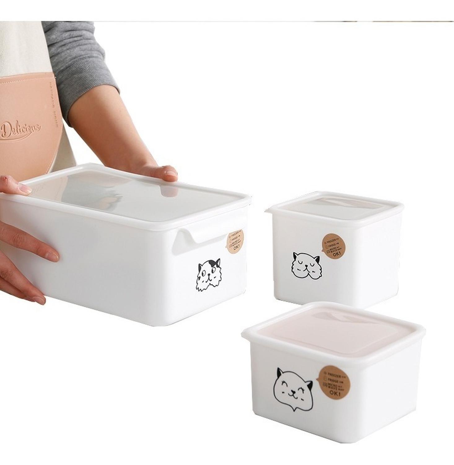 Genérica - Contenedor Tupper Para Comida Diseño Gatito Xl Libre Bpa Multicolor