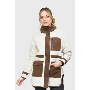 Chaqueta Wooded Beige Mujer Falcone