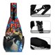 thumbnail image 3 of Timmy Time Riñonera Bandolera con Estampado Integral para Hombres y Mujeres, Bolso Cruzado Gráfico de Tendencia, Mochila de Hombro Streetwear para Ciclismo y Deportes, Riñonera Versátil Casual, 3 of 6