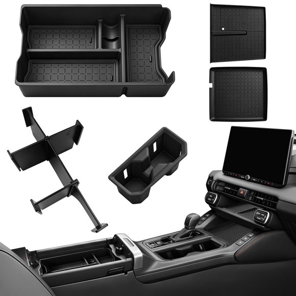 Portavasos QINQINTU para RAV4 2026 con Base de Carga Inalámbrica