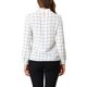 thumbnail image 3 of INSPIRE CHIC Blusas de Mujer para el Trabajo con Cuello de Lazo y Mangas Largas a Cuadros S Blanco, 3 of 8