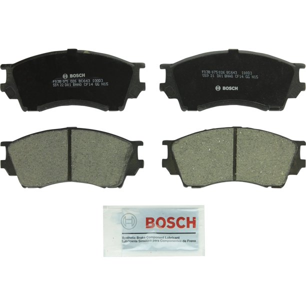 Juego de pastillas de freno de disco Bosch BC643 QuietCast Premium para Mazda Millenia 1995-2002