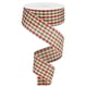 thumbnail image 1 of Cinta Craig Bachman Gingham Check Wired Edge de 10 yardas (roja), 1 of 1