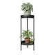 thumbnail image 1 of Porta Macetero Pedestal Para Plantas 2 Niveles Estante M negro, 1 of 9