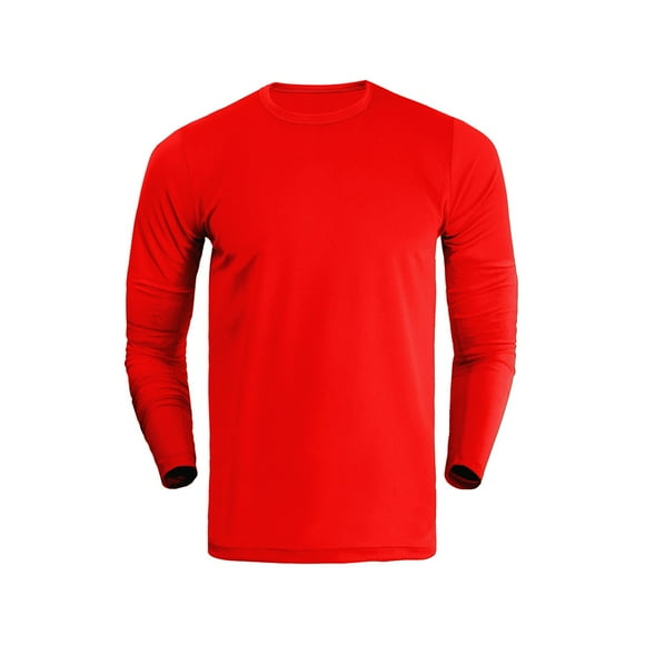 Polera Manga Larga Deportiva Dryfit Talla Rojo XXL