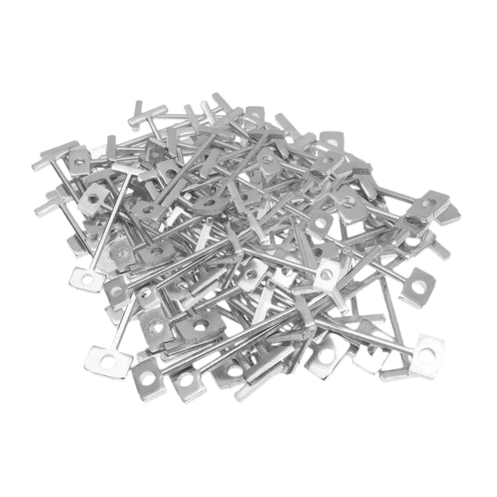 Magideal - 100 Uds. Juego De Pasadores De Acero Para Suelo Y Senderismo, Pasadores Intercambiables, Accesorios, Pasador De Acero Portátil Para Colocación De Suel 09 Mm