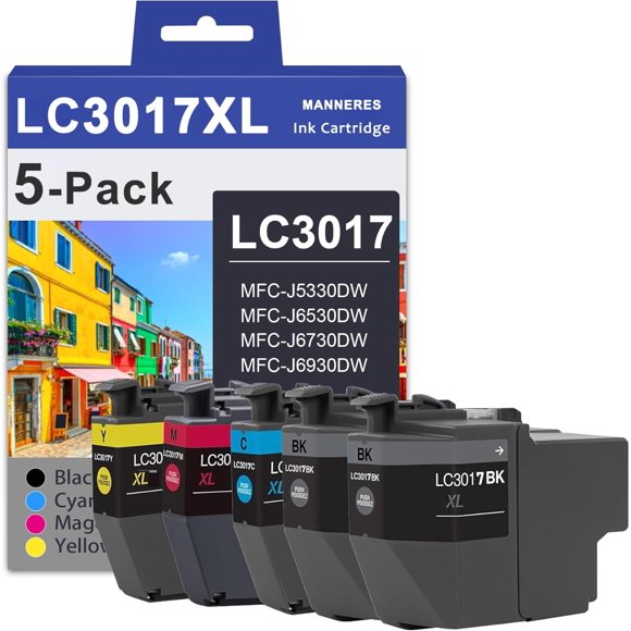 Cartuchos de tinta MANNERES LC3017XL - Pack de 5