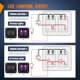 thumbnail image 3 of Panel de interruptores basculantes Nilight de 8 posiciones con LED morado e impermeable, 3 of 9