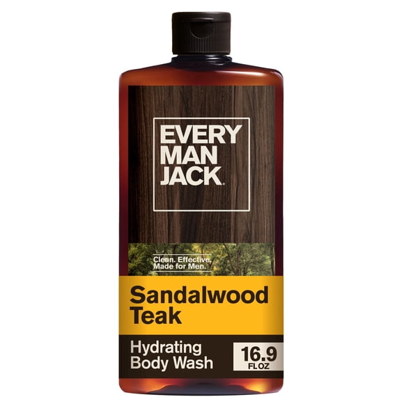 Gel de baño Every Man Jack Sandalwood Teak 16.9 fl oz