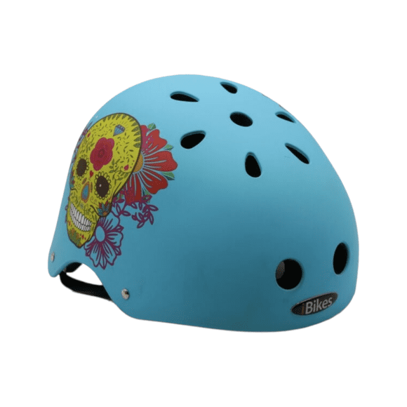 Casco ibikes mtv-12 calavera celeste - SM