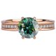 thumbnail image 1 of Anillos de Boda de Moissanita de 2 Uds Verde/rojo/rosa para Mujer Corte Redondo Color D VVS1 Anillos de Diamante de Plata Esterlina S925 Anillos de Compromiso de Moissanita con Certificado, 1 of 9