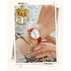 thumbnail image 1 of Reloj Femenino de Cuarzo Correa de Cuero Rojo y Esfera Decorativa para uso diario, 1 of 3