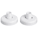 thumbnail image 1 of Pack 2 Unidades Flanche Plastificado 25 MM Color Blanco, 1 of 3