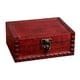 thumbnail image 4 of Caja De Madera De Estilo Vintage Caja De Almacenamiento De Regalo De Joyería Decorativa Con Cerradura Con Cierre De Cierre, 4 of 5