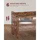 thumbnail image 2 of Comederos elevados Vantic ajustables color marrón rústico – tamaño pequeño, 2 of 7