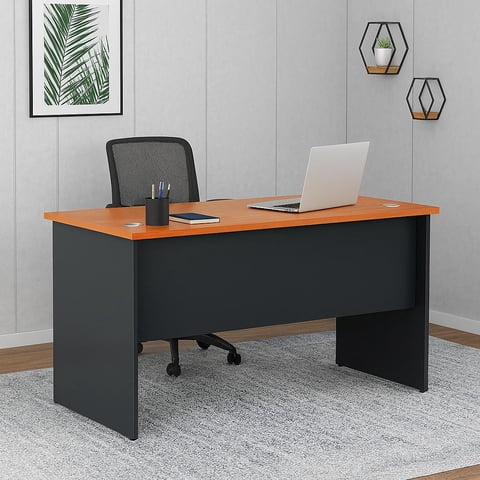 Muebles Santa Ana - Escritorio Recto 120 Esr120 Peral Con Grafito