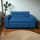 thumbnail image 3 of Sofa Dos Cuerpos Brazo Redondo Lino Azul, 3 of 3