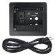 thumbnail image 1 of Cubby de cables JS VI DEO 145x130 mm 2 tomas de CA + 1 USB‑C + 1 USB‑A, 1 of 8