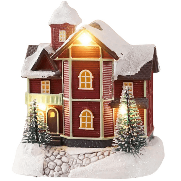 Casita Adorno De Navidad Decoracion De Pascua Para Arbolito