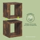 thumbnail image 3 of Juego de 2 cubículos apilables de madera de pino ámbar Furinno, 3 of 7