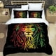 thumbnail image 1 of Bob Marley Lion Maple Leaf Bedding Sets exquisite bed supplies set duvet cover comforter set bedding set luxury birthday gift, 1 of 5