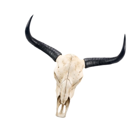 Escultura De Pared Con Cabeza De Toro Y Calavera, Obra De Arte Artesanal Para Chimenea, Galería, Granja, Estilo B