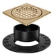 thumbnail image 1 of Desagüe De Piso Para Ducha De 4 En Acero Inoxidable Bronce, 1 of 6
