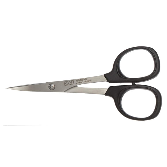 Scissors KAI 5100C Needlecraft, 10 cm, punta curva, acero inoxidable