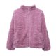 thumbnail image 1 of Polerón Peludo Niña Textura Floral Malva, 1 of 3