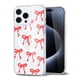 thumbnail image 1 of Funda Para Iphone 15 Pro Con Estampado De Lazo Rojo Transparente, 1 of 7