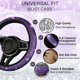 thumbnail image 2 of Set de 8 piezas de accesorios para auto NBTEPEM Bling morado universal, 2 of 3