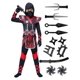 thumbnail image 1 of Disfraz de ninja rojo de Spooktacular Creations para niños de 8 a 10 años, 1 of 7