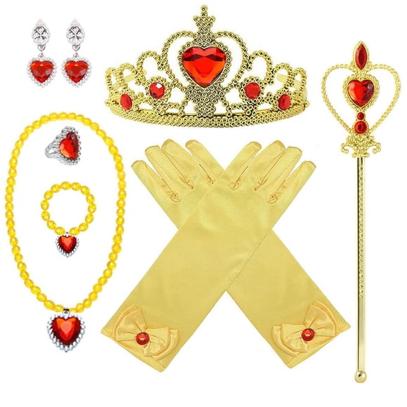 Set de accesorios para disfraz de princesa Yosbabe, 5 regalos para niñas